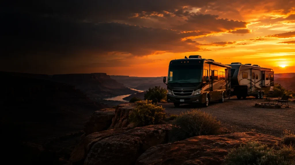RV and fifth wheel protected by a ServTech extended RV warranty